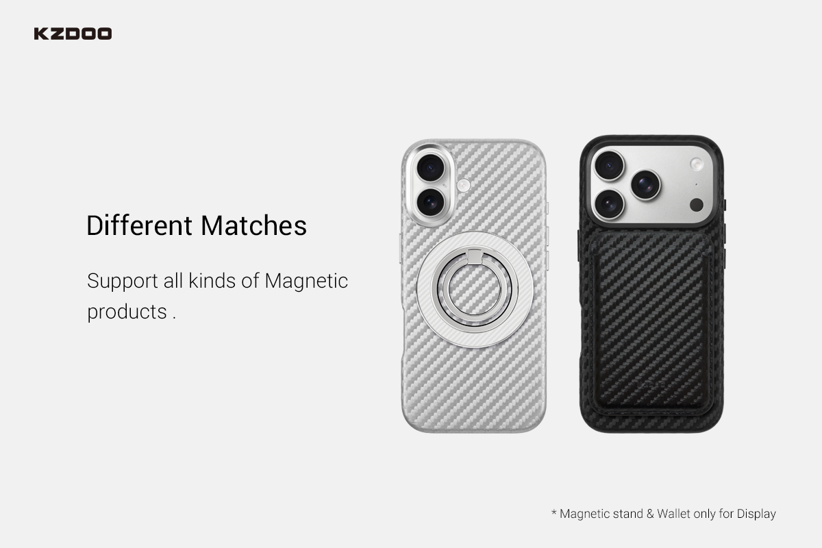 Гръб Mag Noble Carbon Case iPhone 15, 16, 17 Серия