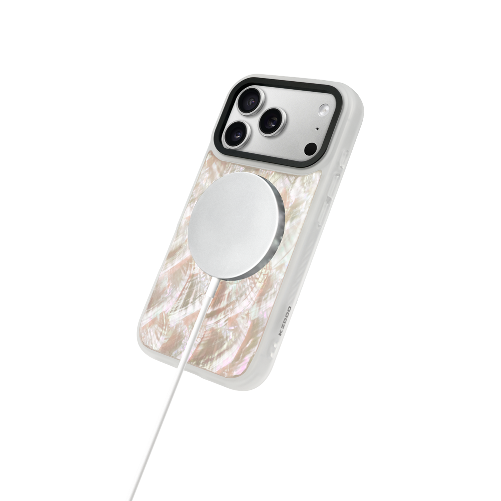 Гръб KZDOO Mag Seashell Case - iPhone 17 Pro Max - Бял