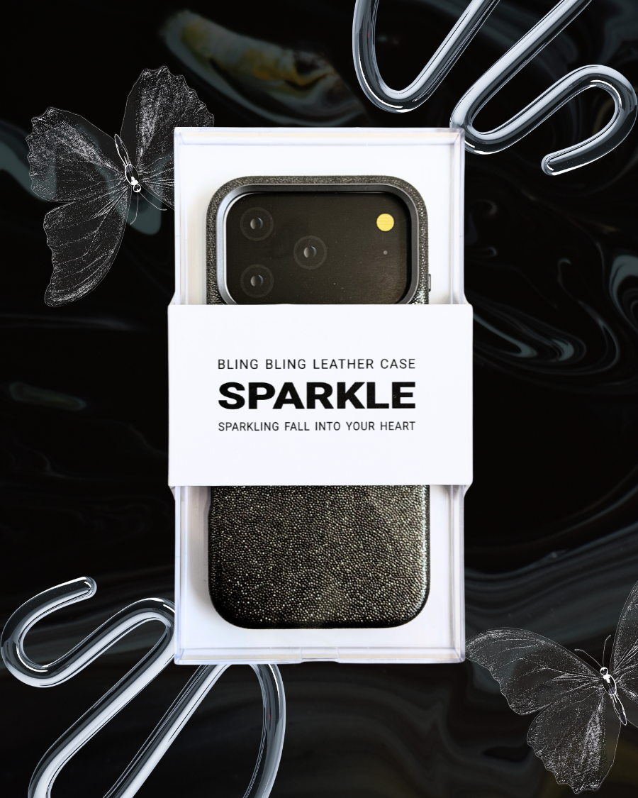Кейс Sparkle Leather iPhone 17 Pro Max