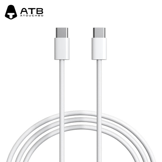 Кабел за зареждане ATB - USB-C към USB-C - Бял