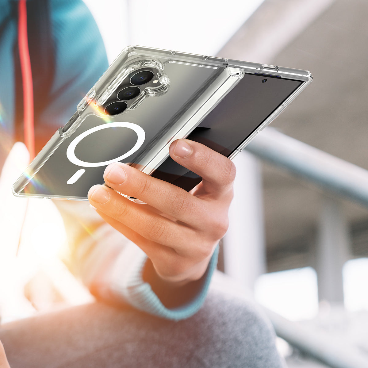 Кейс Dux Ducis Clin Mag с MagSafe за Samsung Galaxy Z Fold 8 Ultra / 7 – Прозрачен