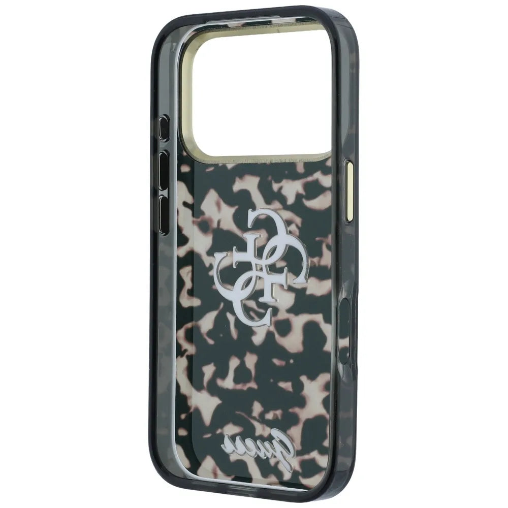 Кейс Guess IML 4G Metal Script за iPhone 18 Pro Max / 17 Pro Max - Tortoise