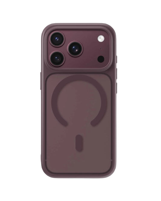 MagSafe кейс BLUEO Ape Skin-Friendly за iPhone 18 Pro / Max - Бургунди