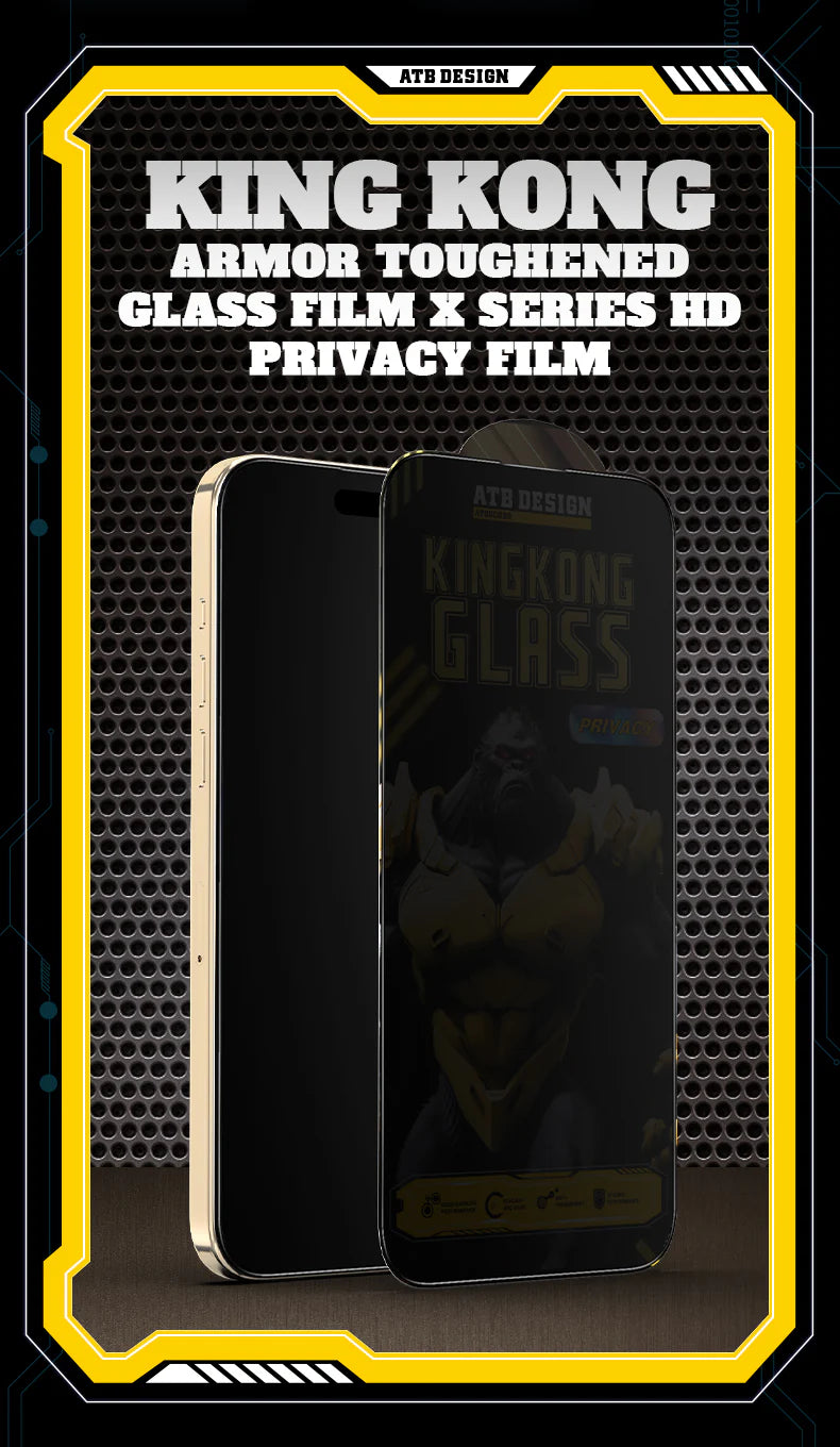 Протектор от закалено стъкло Privacy ATB King Kong HD Glass- iPhone