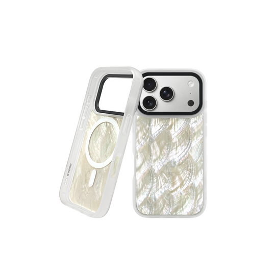 Гръб KZDOO Mag Seashell Case - iPhone 17 Pro - Бял