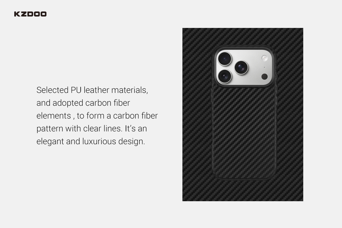 Гръб Mag Noble Carbon Case iPhone 15, 16, 17 Серия