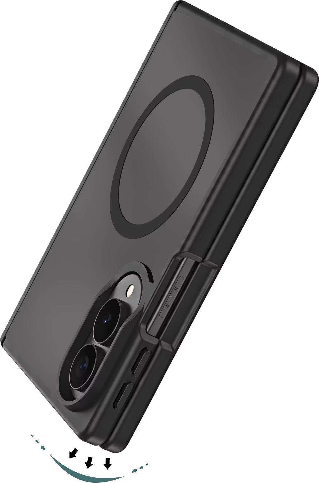 Кейс Dux Ducis Yind с MagSafe за Samsung Galaxy Z Fold 8 – Черен